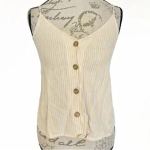 BP‎ Nordstrom vertical stripe cami tank yellow top